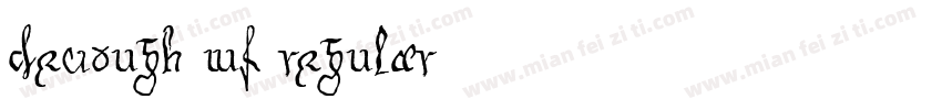Devough WF Regular字体转换